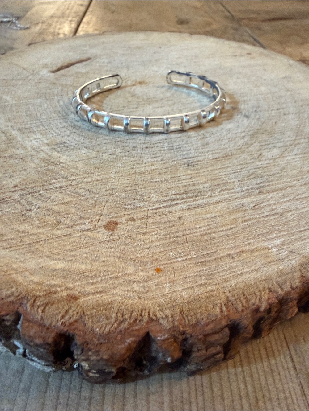 Sterling Silver Open Link Cuff Bracelet - Women's Jewelry